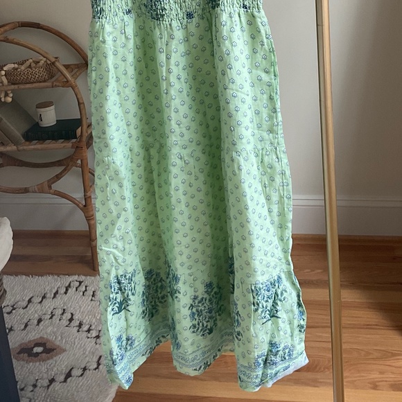 ROLLER RABBIT Yarrow Doe Linen Dress In Mint Size L - Picture 11 of 16